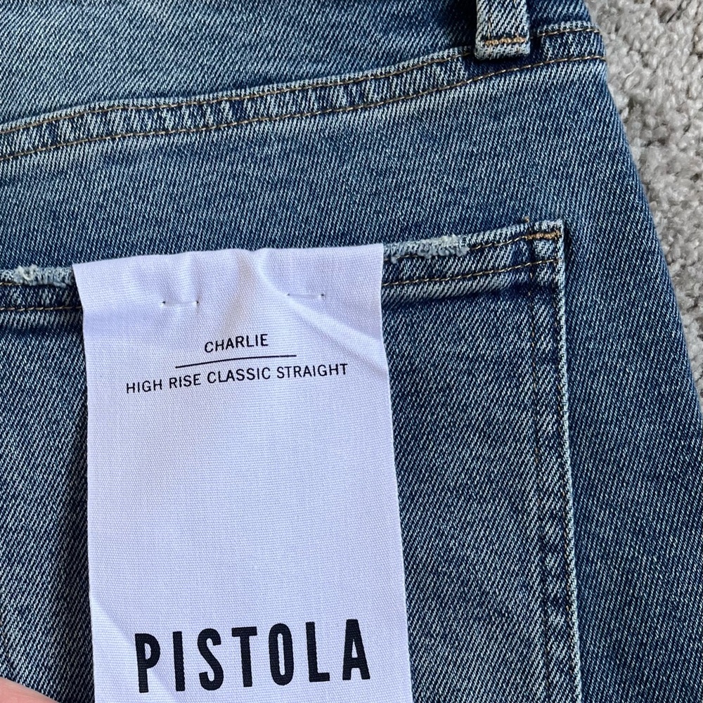 NWT Pistola Charlie High Rise Classic Straight Jean Size 30 - Picture 4 of 7